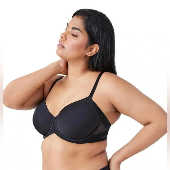 NWOT Wacoal black Ultimate Side Smoother Underwire T-Shirt Bra Women’s 34DD - Picture 2 of 7